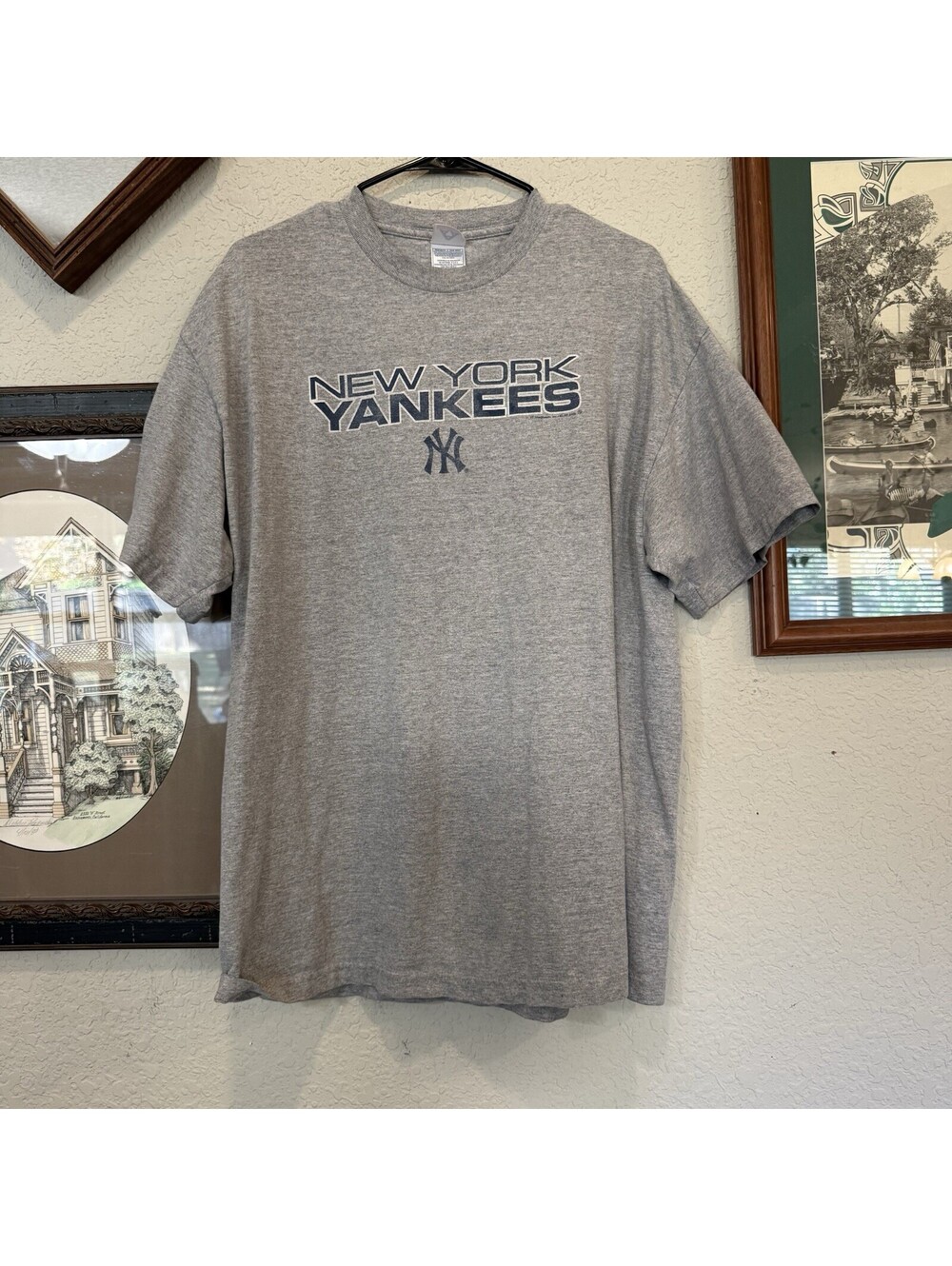 Vintage 00s New York Yankees Gray Baseball Sports Team Short Size Mens XL